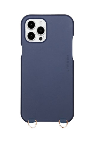 Coque MagSafe en cuir iPhone 13 Pro Max - Bleu marine