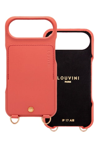 Coque en cuir iPhone 17 Air - Rose