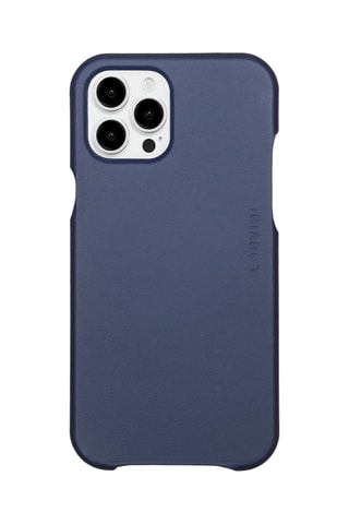 Coque MagSafe en cuir iPhone16 Pro - Bleu marine