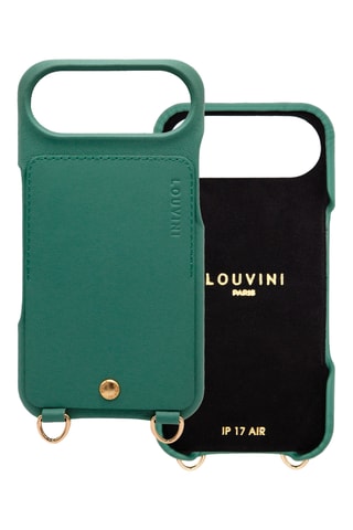 Coque en cuir iPhone 17 Air - Vert émeraude