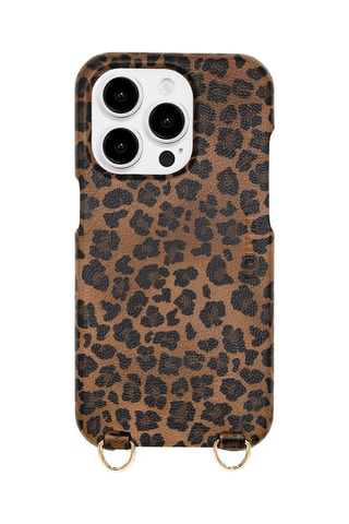 Coque MagSafe en cuir iPhone 15 - Marron