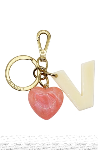 Porte-clés - Rose - Blanc