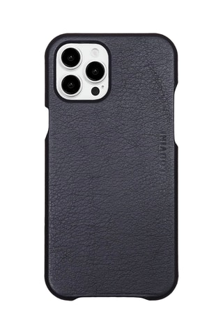 Coque MagSafe en cuir iPhone 15 Pro Max - Noir