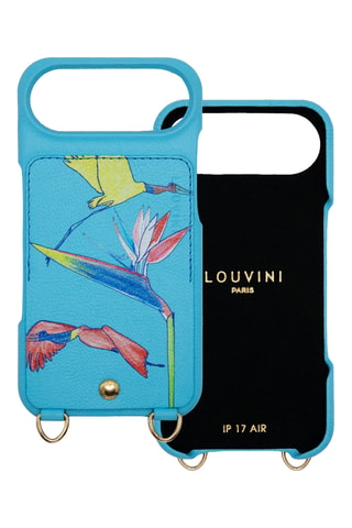 Coque en cuir iPhone 17 Air - Turquoise