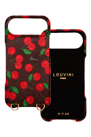 Coque MagSafe en cuir iPhone 17 Air - Rouge