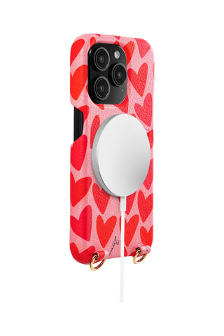 Coque MagSafe en cuir 17 Air - Rouge