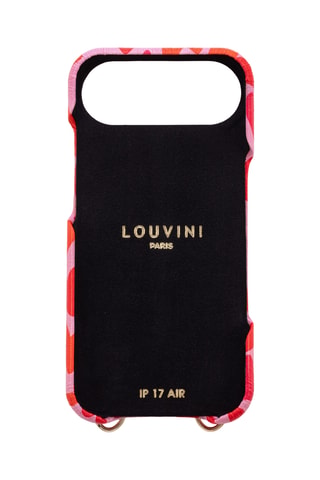 Coque MagSafe en cuir 17 Air - Rouge