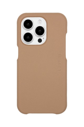 Coque MagSafe iPhone 13 Pro en cuir - Camel