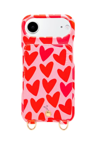 Coque en cuir iPhone 17 Air - Rouge