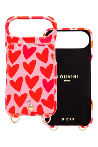 Coque en cuir iPhone 17 Air - Rouge