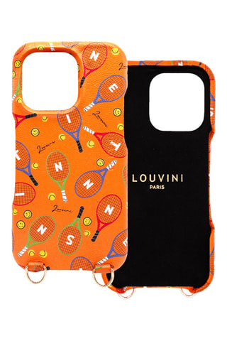 Coque MagSafe en cuir iPhone 16 Pro - Orange