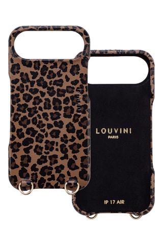 Coque MagSafe en cuir iPhone 17 Air - Marron