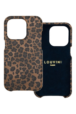 Coque MagSafe en cuir iPhone 14 Pro Max - Marron