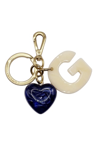 Porte-clés - Bleu marine - Blanc