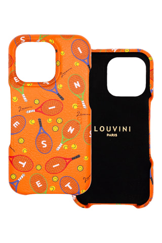 Coque MagSafe en cuir iPhone 15 - Orange
