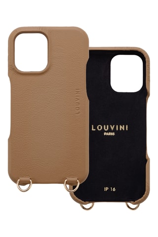 Coque MagSafe en cuir iPhone 16 - Camel
