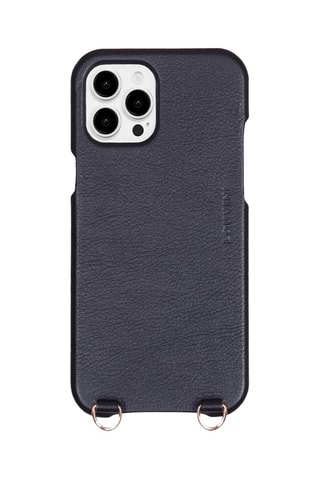 Coque MagSafe en cuir iPhone 15 - Noir