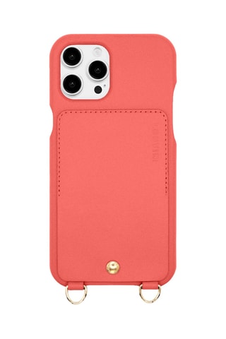 Coque iPhone 12 Pro Max en cuir - Saumon