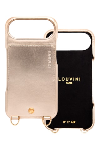 Coque en cuir iPhone 17 Air - Doré