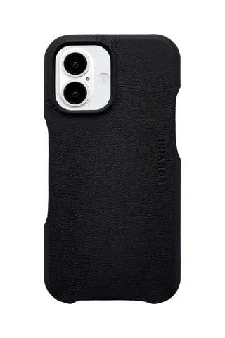 Coque MagSafe en cuir iPhone16 - Noir