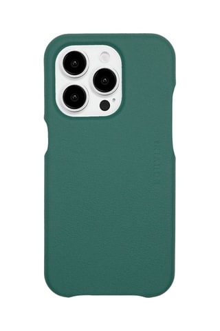 Coque MagSafe iPhone 14 Pro en cuir - Vert émeraude