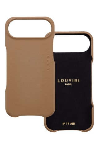 Coque MagSafe en cuir iPhone 17 Air - Camel