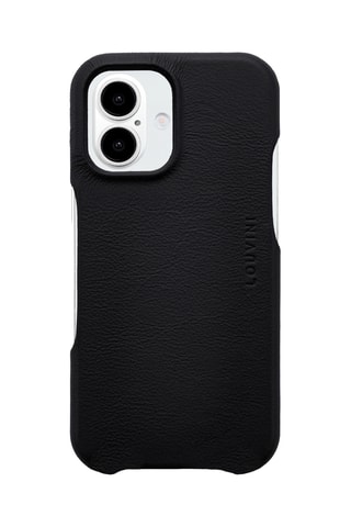 Coque MagSafe en cuir iPhone16 Plus - Noir