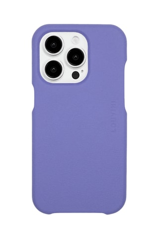 Coque MagSafe iPhone 14 Pro en cuir - Violet