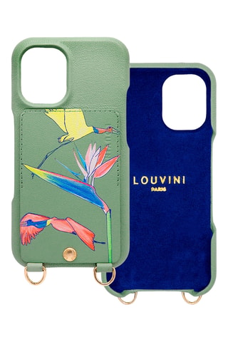 Coque en cuir iPhone 16 Plus - Vert clair
