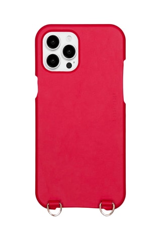 Coque MagSafe iPhone 13 en cuir - Rouge