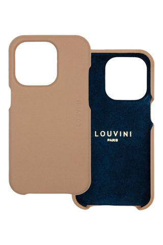 Coque MagSafe iPhone 12/12 Pro en cuir - Camel