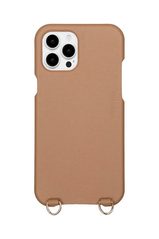 Coque MagSafe en cuir iPhone 12/12 Pro - Camel