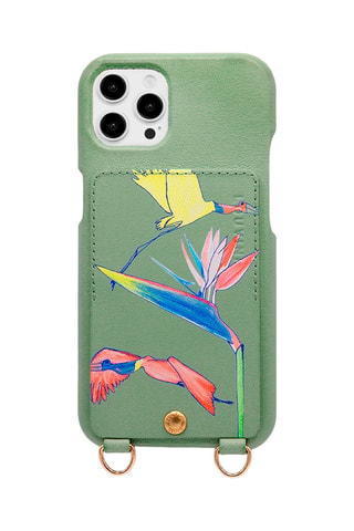 Coque en cuir iPhone 12 Pro Max - Vert clair