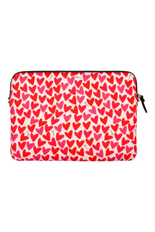 Housse de protection pour ordinateur portable 13’’ - Blanc - Rouge