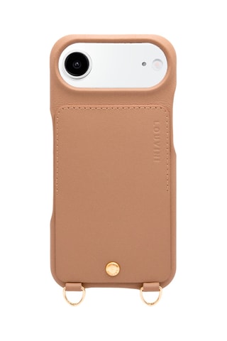 Coque en cuir iPhone 17 Air - Camel