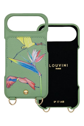 Coque en cuir iPhone 17 Air - Vert clair