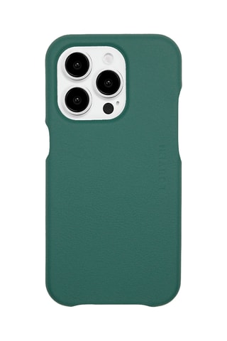 Coque MagSafe iPhone 13 en cuir - Vert émeraude