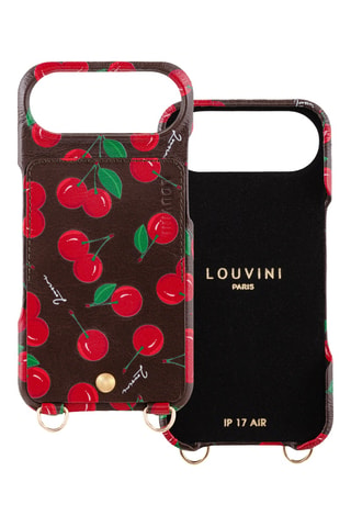 Coque en cuir iPhone 17 Air - Rouge