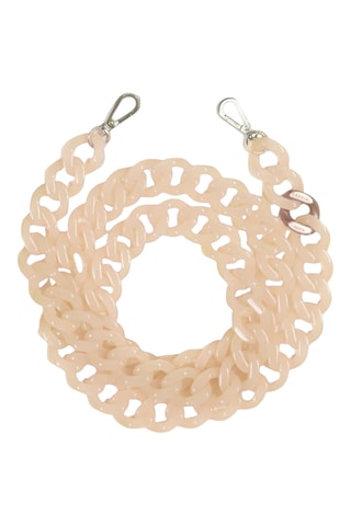 Chaîne pour téléphone - Rose poudré - Beige