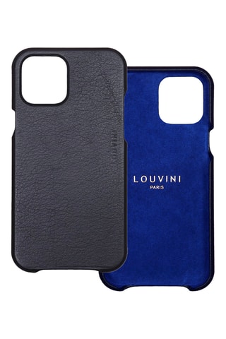 Coque MagSafe en cuir iPhone 13 Pro Max - Noir