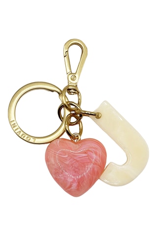 Porte-clés - Rose - Blanc
