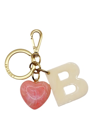 Porte-clés - Rose - Blanc