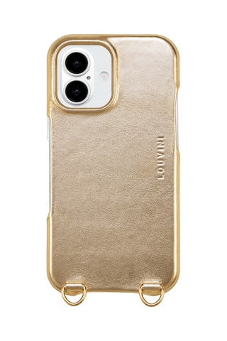 Coque MagSafe en cuir iPhone16 - Doré