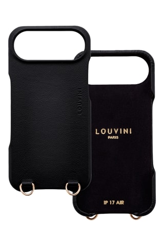 Coque en cuir iPhone 17 Air- Noir