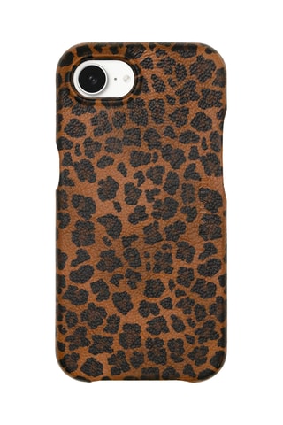 Coque MagSafe en cuir iPhone 16/17 - Marron
