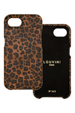 Coque MagSafe en cuir iPhone 16/17 - Marron