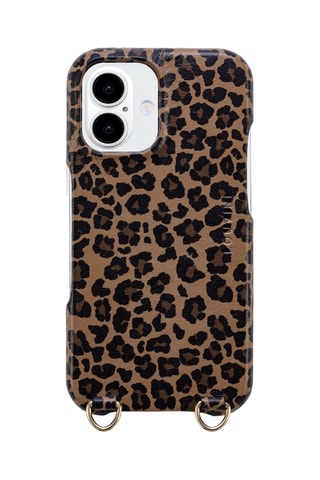 Coque MagSafe en cuir iPhone16 - Marron
