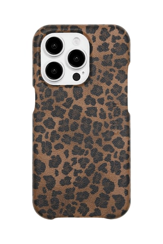 Coque MagSafe en cuir iPhone 13 Pro Max - Marron
