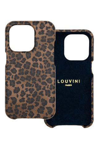 Coque MagSafe en cuir iPhone 14 - Marron