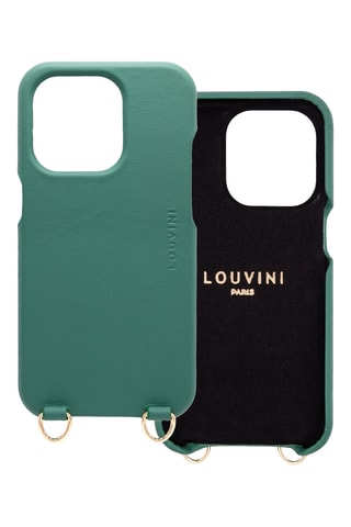 Coque MagSafe iPhone 14 Pro Max en cuir - Vert émeraude